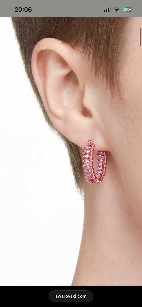 Swarovski Matrix Halka Küpeler - Görsel 5