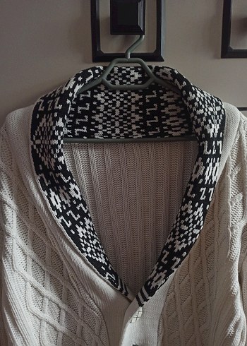 Beyaz Oversize Hırka - Görsel 2