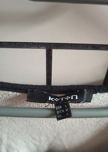 Uzun Kollu, Fiyonk detay Bej Triko bluz - Görsel 4