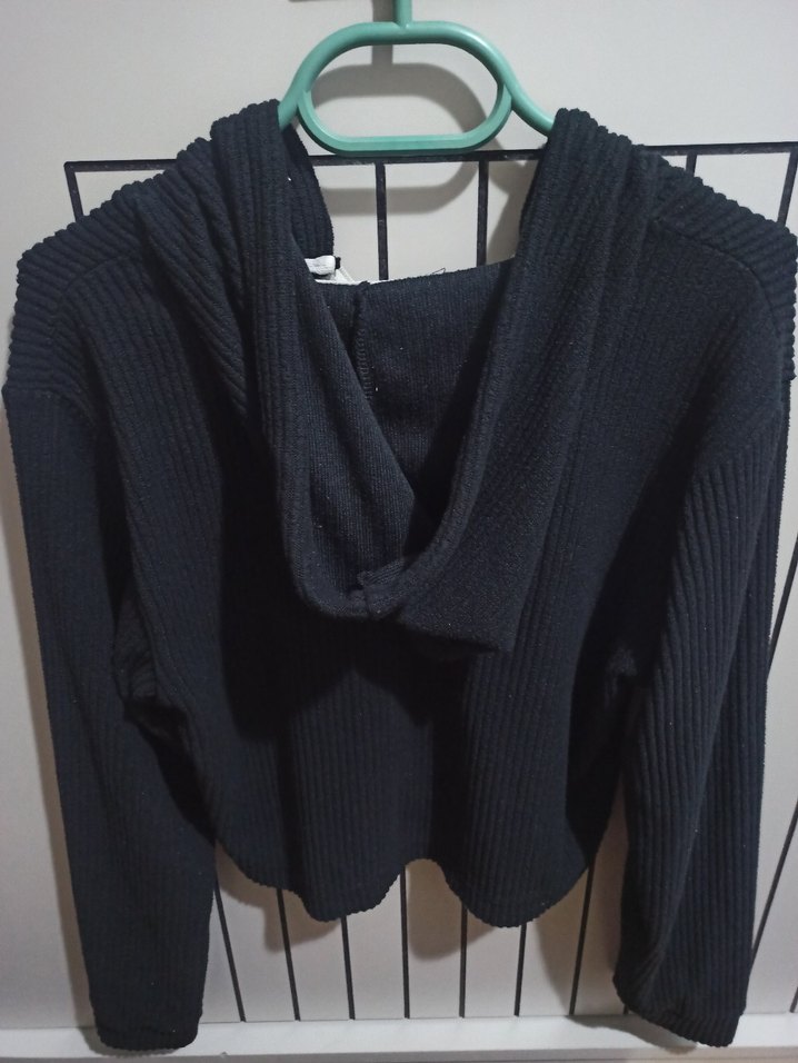 Siyah İnce Uzun Kollu Kadın Ceket - Görsel 3