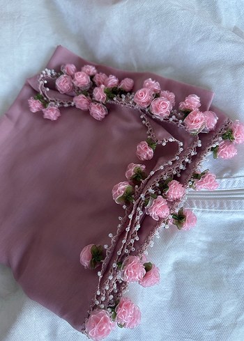 Pembe Bohem Drapeli Kadın Şal - Görsel 5