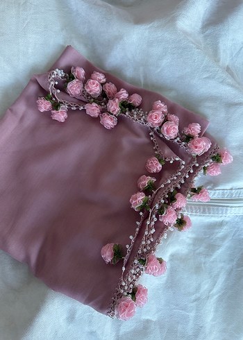 Pembe Bohem Drapeli Kadın Şal - Görsel 4