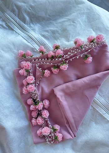 Pembe Bohem Drapeli Kadın Şal - Görsel 3