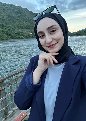 Kadın Siyah Ofis Blazeri lacivert - Görsel 5