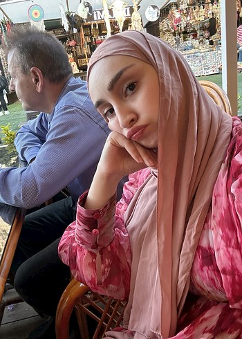 Uzun Bohem Burgonya Elbise - Görsel 4