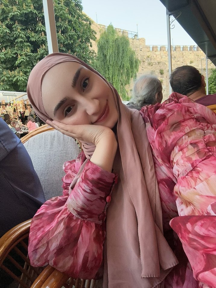 Uzun Bohem Burgonya Elbise - Görsel 3