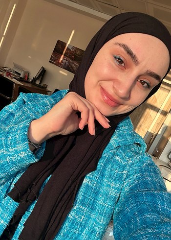 Mavi Kareli Street Wear tunik boy ceket gömlek - Görsel 2