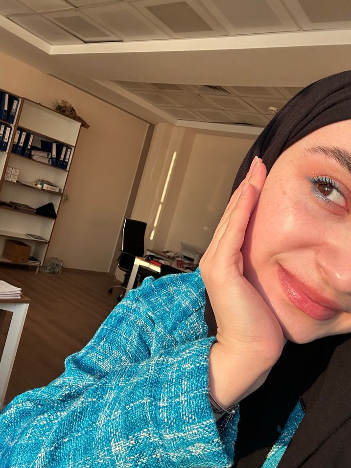 Mavi Kareli Street Wear tunik boy ceket gömlek - Görsel 3