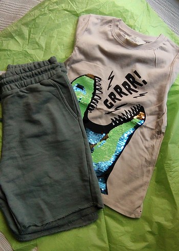 Gri Erkek Keten Şort CHOBY Marka - Görsel 3