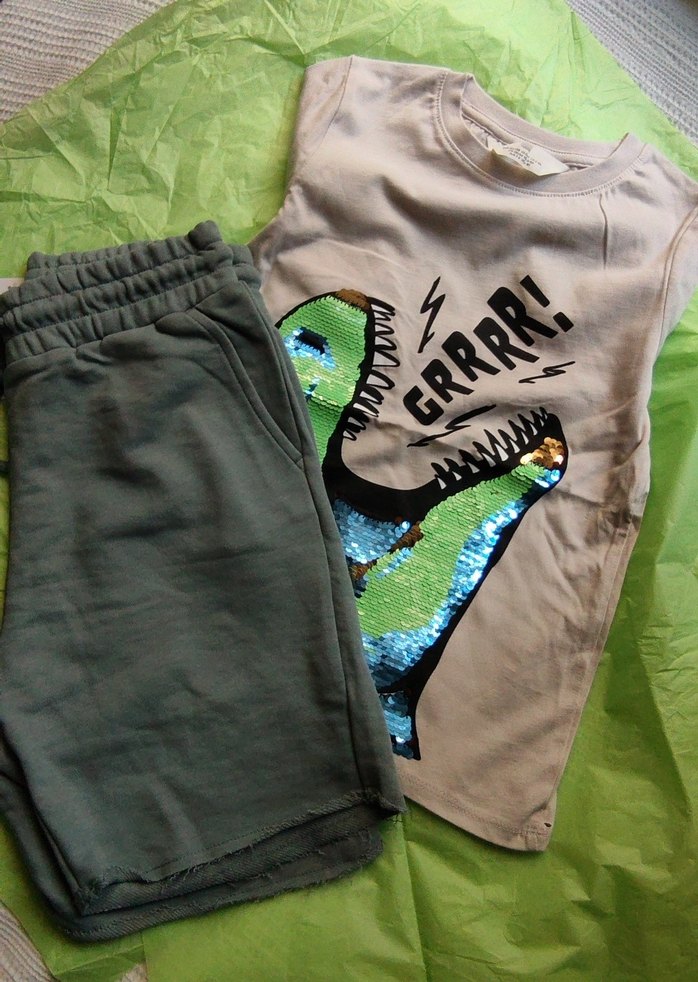 Gri Erkek Keten Şort CHOBY Marka - Görsel 3