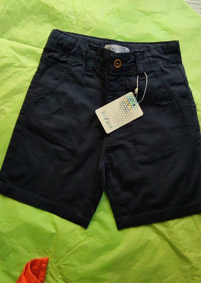 Erkek Renkli Kırmızı Düğmeli Şort - Görsel 4