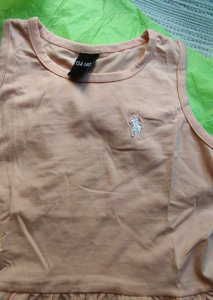 Kız Çocuk Pastel Renkli Kolsuz Elbise - Görsel 2