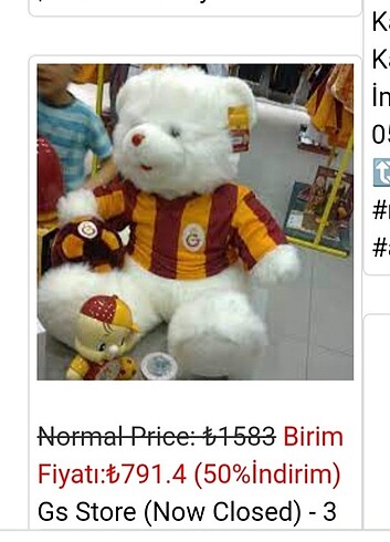 Galatasaray lisanslı ayıcık  - Görsel 5