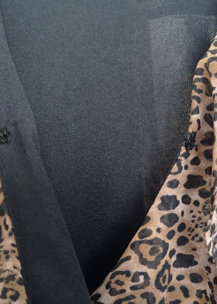 Leopar desenli elbise  - Görsel 4