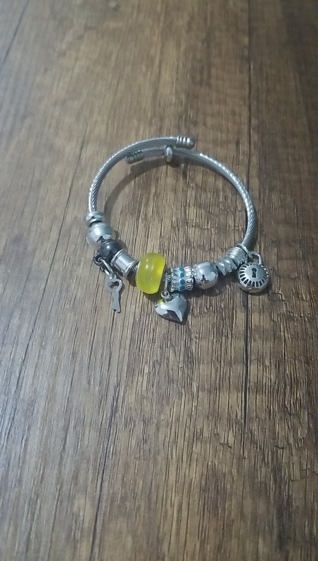 charm ve çelik Kadın Bileklik - Görsel 2