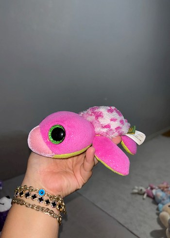 Renkli Pembe Peluş Kaplumbağa Oyuncak