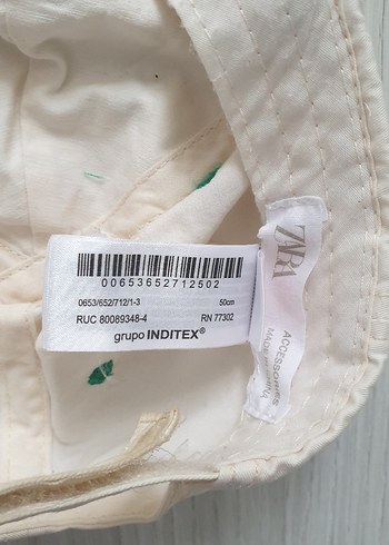 Zara kız çocuk şapka 1-3 yaş 50cm - Görsel 4