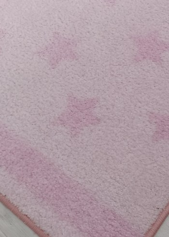 İKEA Pembe Pastel Yıldız Desenli Modern Halı - Görsel 2