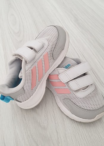 Kız Çocuk Gri Beyaz Cırt Cırtlı Spor Ayakkabı - Görsel 2