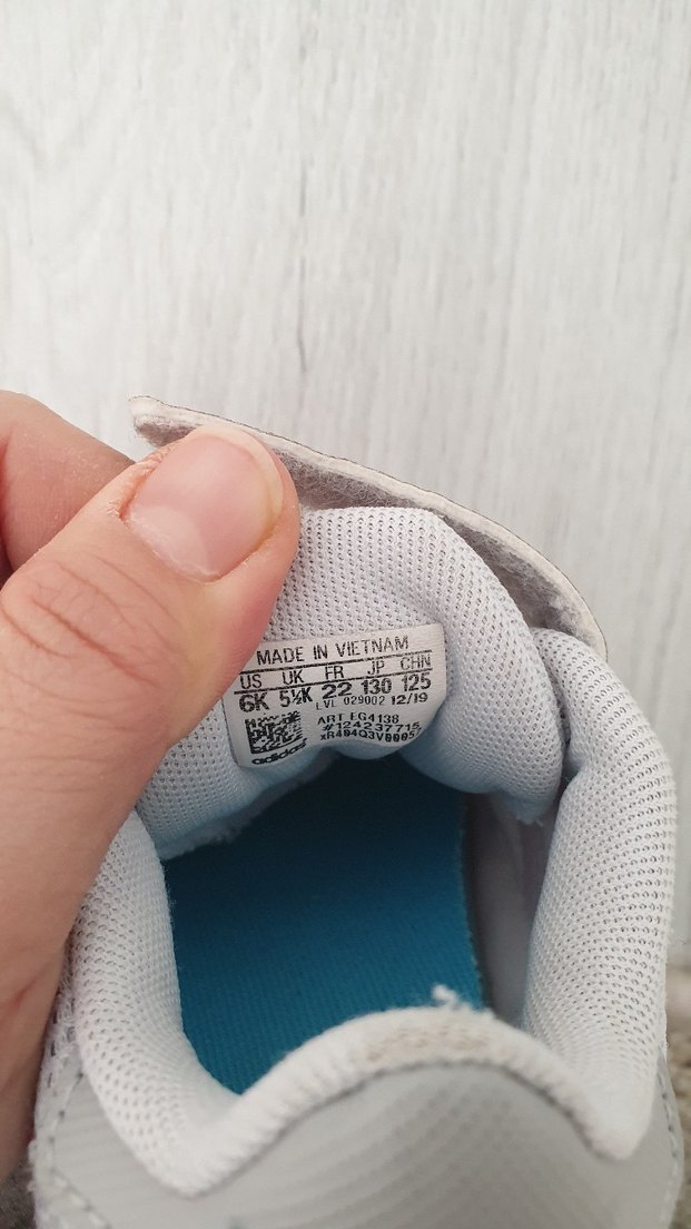 Kız Çocuk Gri Beyaz Cırt Cırtlı Spor Ayakkabı - Görsel 5