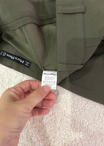 s Beden Kadın Haki Kumaş Pantolon, Normal Kesim