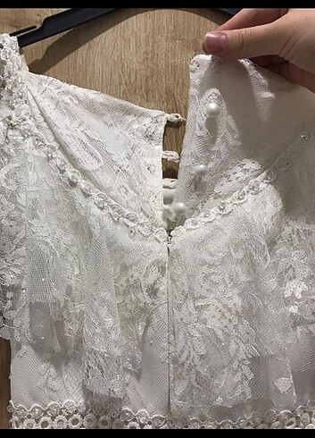 38 Beden beyaz Renk Beyaz nikah elbisesi 