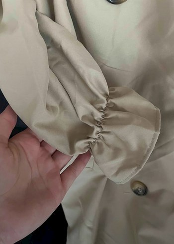 Bej Kadın Uzun Boy Trençkot - Görsel 2