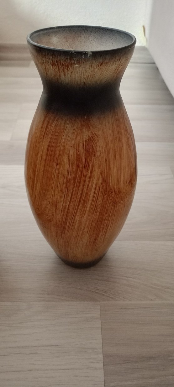 Bej ve Gri Renkli Seramik Vazo Seti - Görsel 3