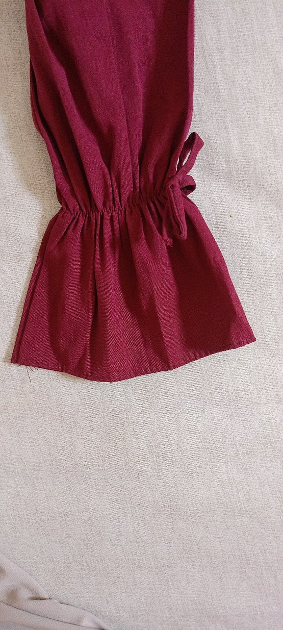 Bordo Midi Kadın Elbise - Görsel 2