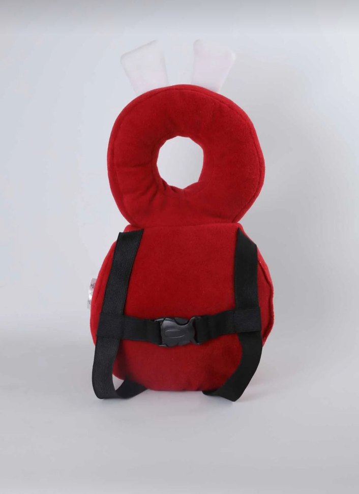 Çocuklar İçin Kırmızı Yumuşak Peluş Yastık - Görsel 3