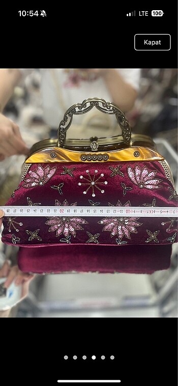  Beden bordo Renk Çok şık çanta