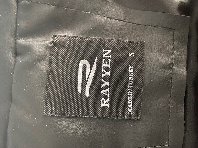 s Beden siyah Renk Rayyen deri şişme yelek
