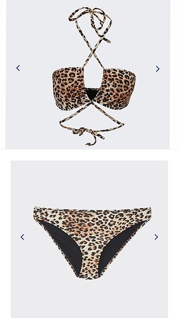 Leopar bikini takımı