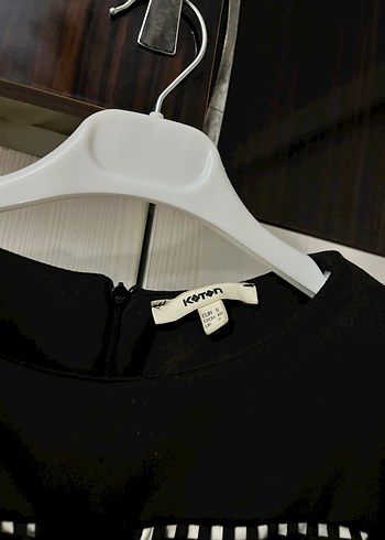 Siyah Kemerli Midi Kadın Elbise - Görsel 3