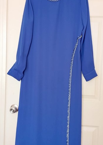 Zincir Detaylı Mavi Kadın Abitw - Görsel 3