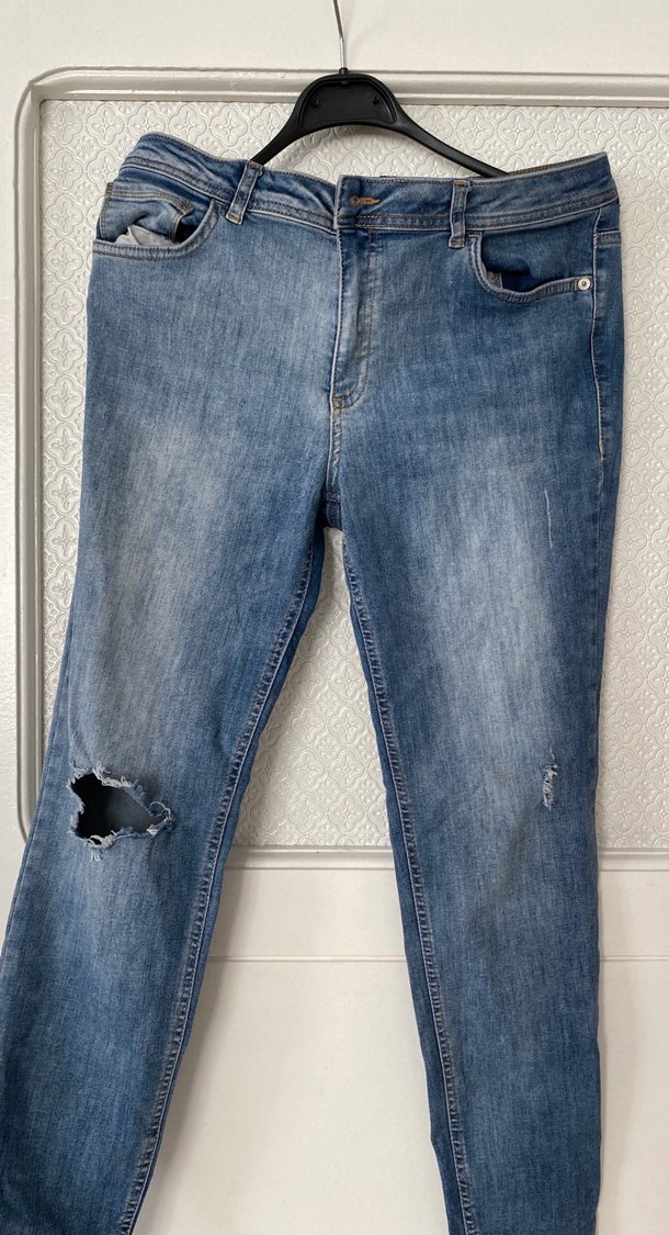 Kadın Mavi Normal Paça Denim Jean - Görsel 2