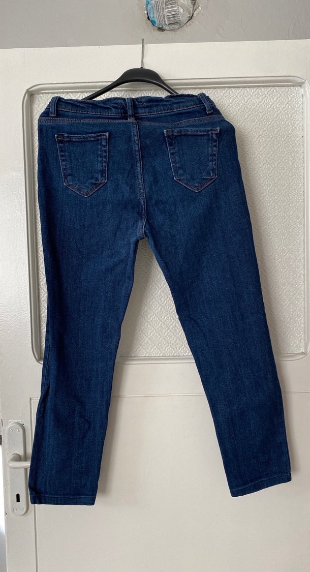 Kadın Lacivert Normal Boy Denim Pantolon - Görsel 3