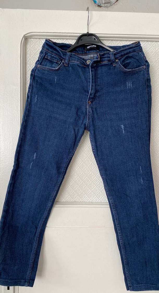 Kadın Lacivert Normal Boy Denim Pantolon - Görsel 2