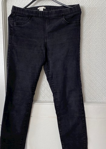 Siyah Elastik Kadın Skinny Denim Pantolon - Görsel 2