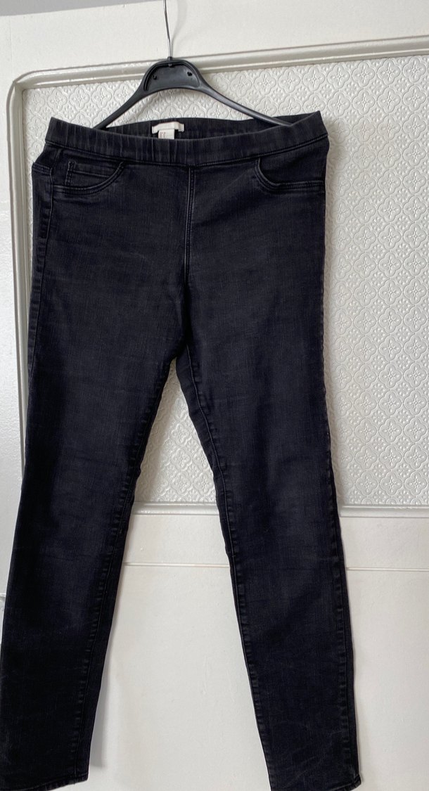 Siyah Elastik Kadın Skinny Denim Pantolon - Görsel 2