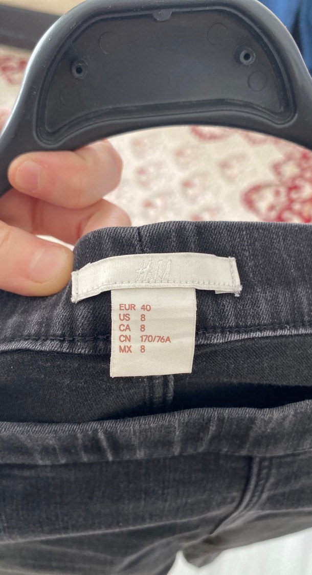 Siyah Elastik Kadın Skinny Denim Pantolon - Görsel 4
