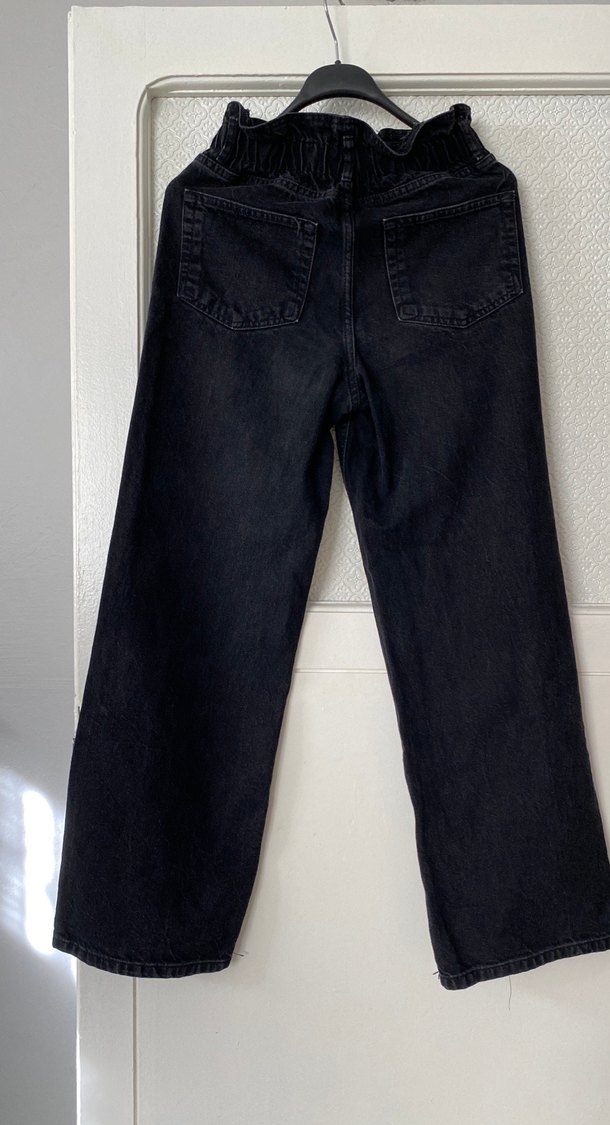 Kadın Siyah Denim Kemerli Normal Kesim Jean - Görsel 3