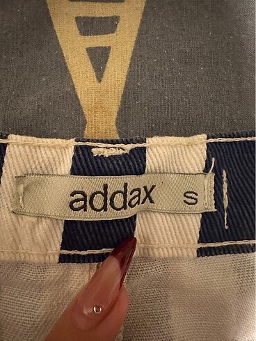 s Beden mavi Renk Addax çizgili mavi etek