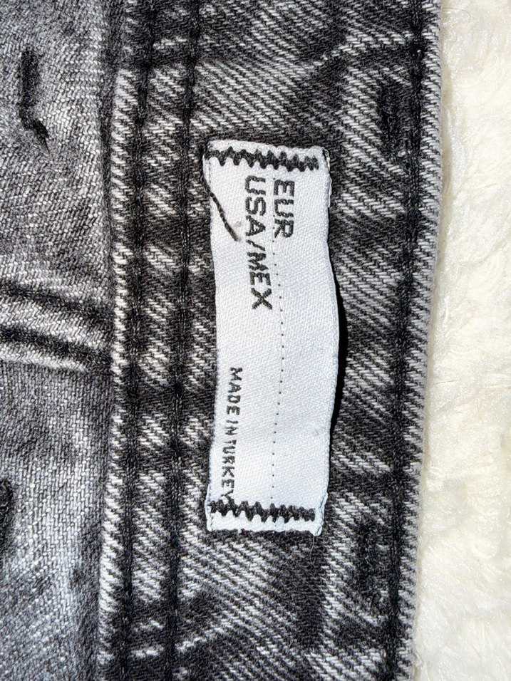 Gri Bol Kesim Midi Kot erkek Pantolon - Görsel 3