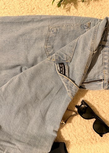 Gri Loose Fit erkek Kot Pantolon - Görsel 2