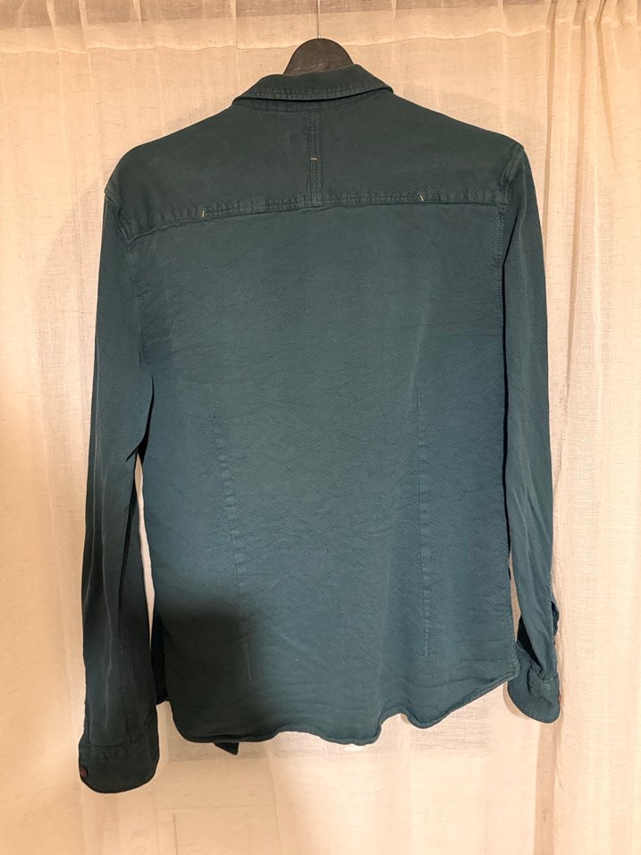 Haki Erkek Gömlek (Mavi) - Görsel 3