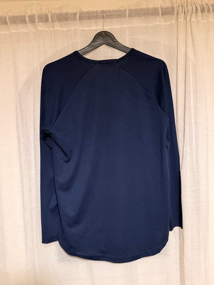 Nike logolu Lacivert Uzun Kollu Erkek sweatshirt - Görsel 2