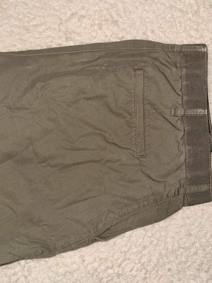 Erkek haki renk kumaş kapri/şort - Görsel 2