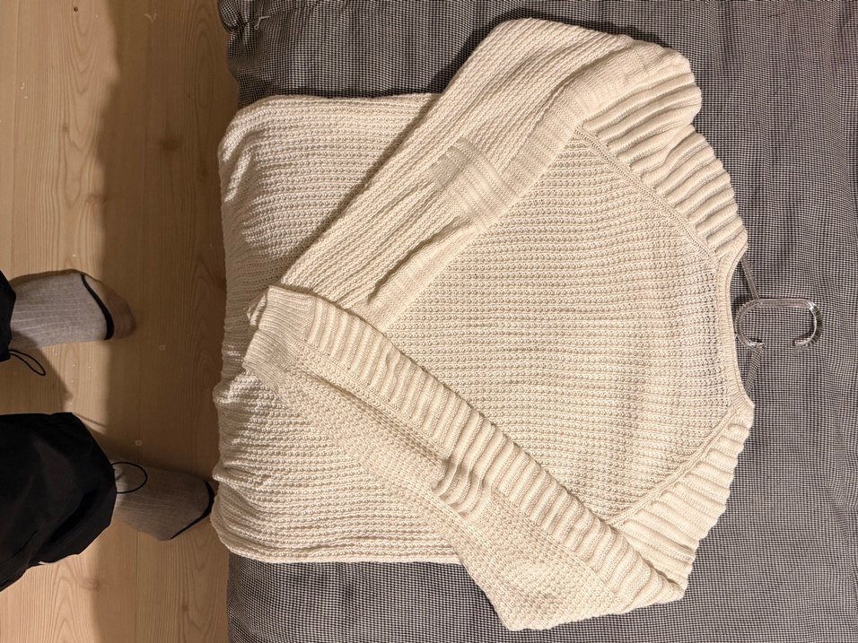 Bej Triko erkek Kazak - Görsel 2