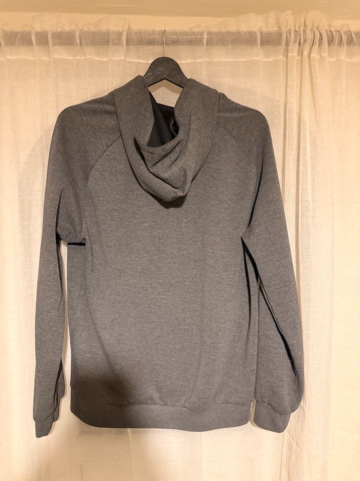 Gri Yüksek Yakalı erkek Sweatshirt - Görsel 3